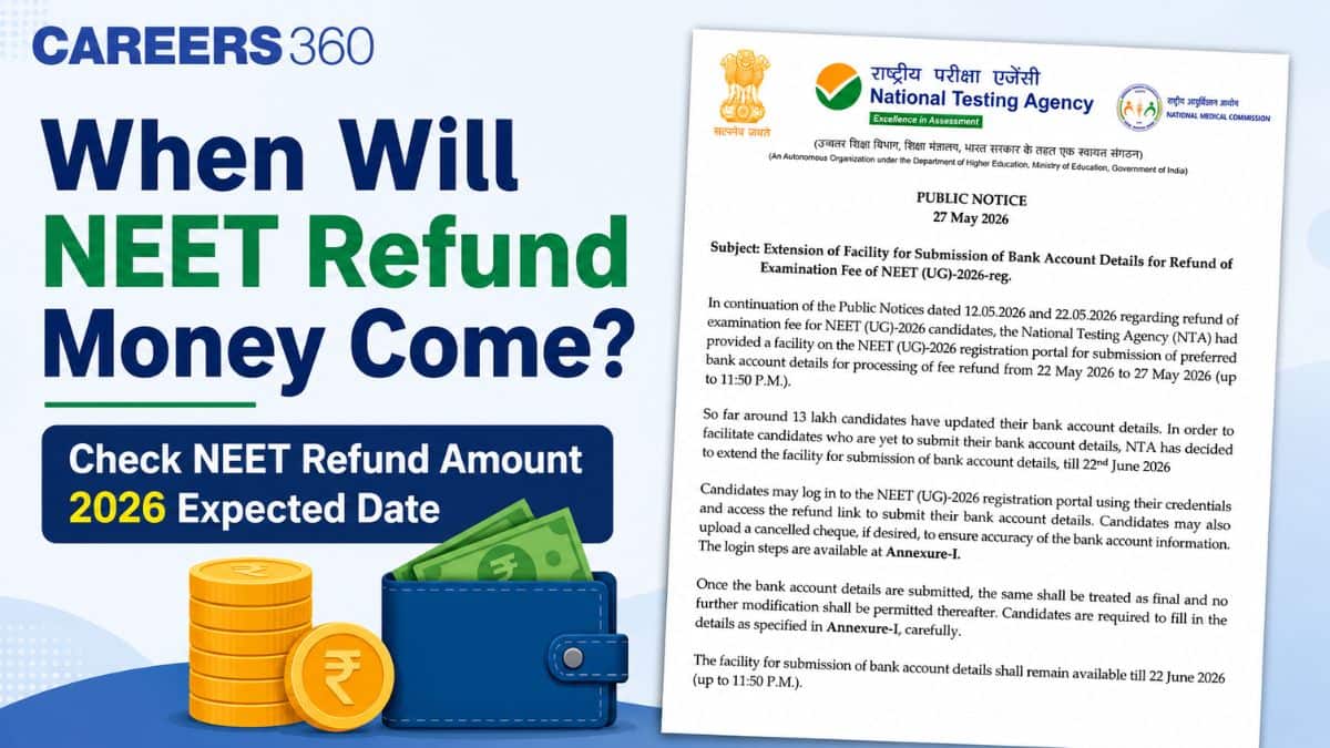 When Will NEET Refund Money Come? Check NEET Refund Amount 2026 Expected Date